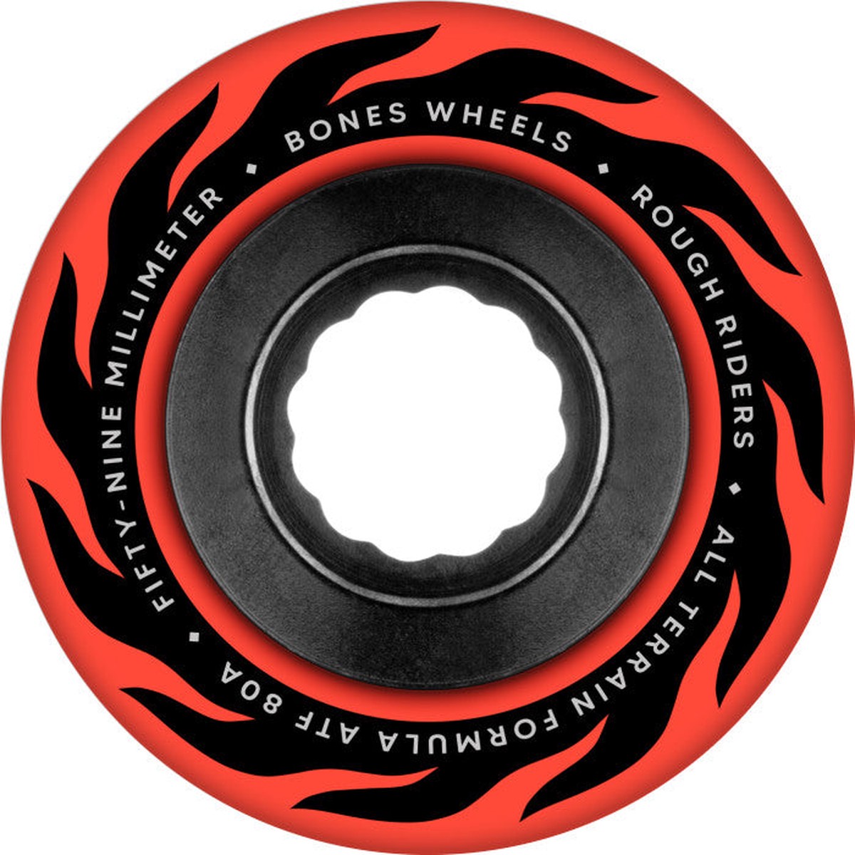 Bones ATF Rough Riders Eternal Flame 80a 59mm Red Cruiser Wheels - Default Title