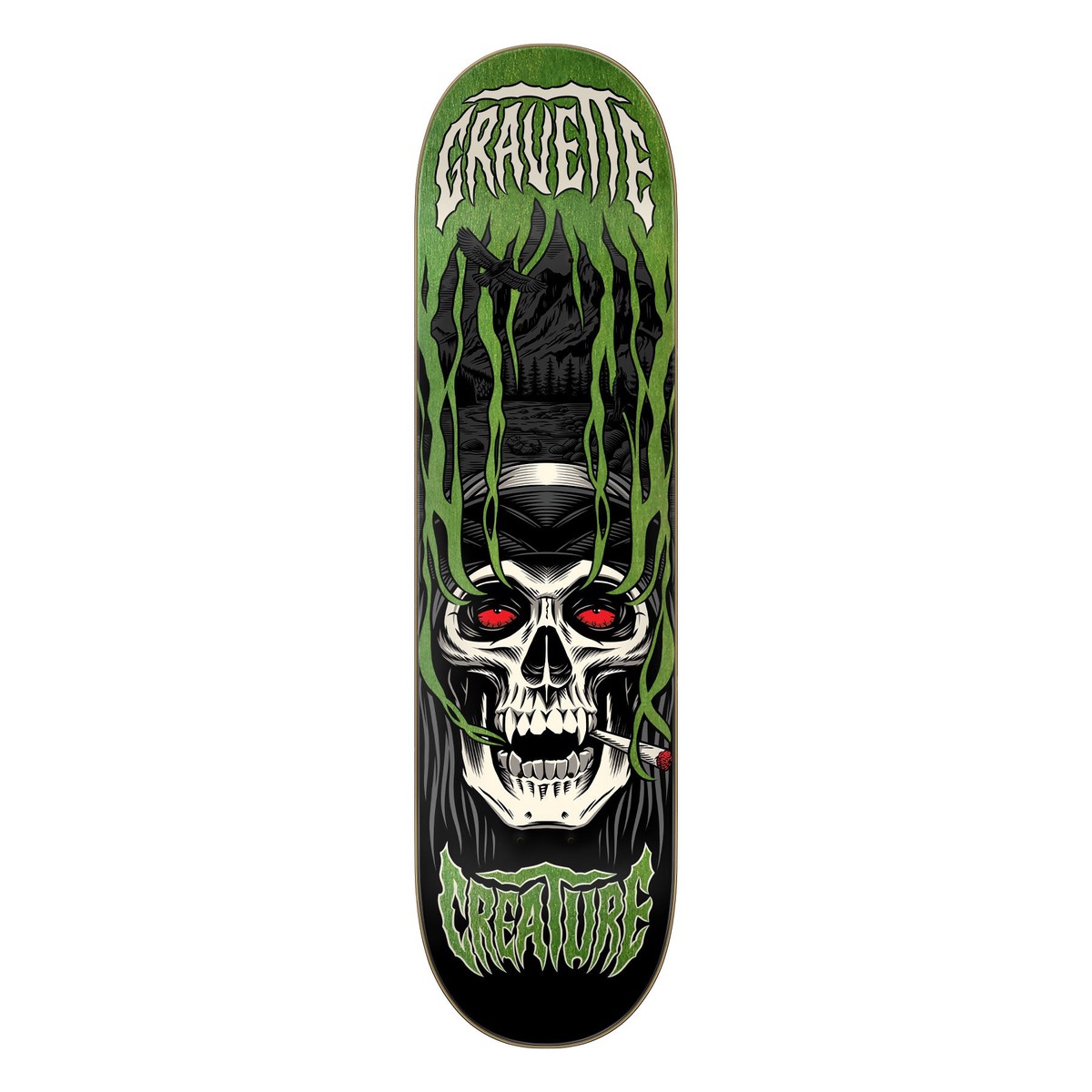 Creature Gravette Hippie Skull IV Pro 8.3" x 32.2" Skateboard Deck - Default Title