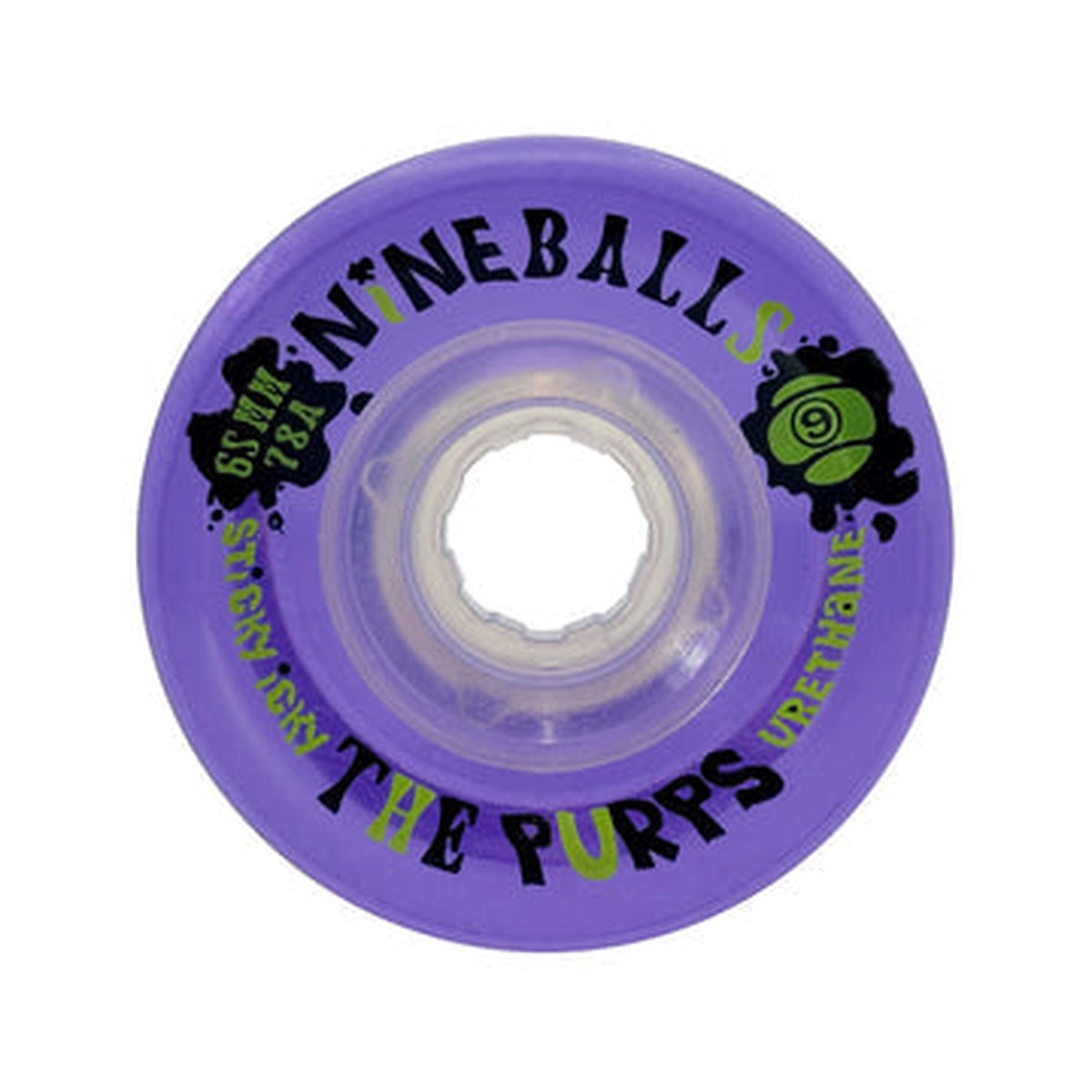 Sector Nine Nineballs Purple 65mm 78a Cruiser Skateboard Wheels - Default Title