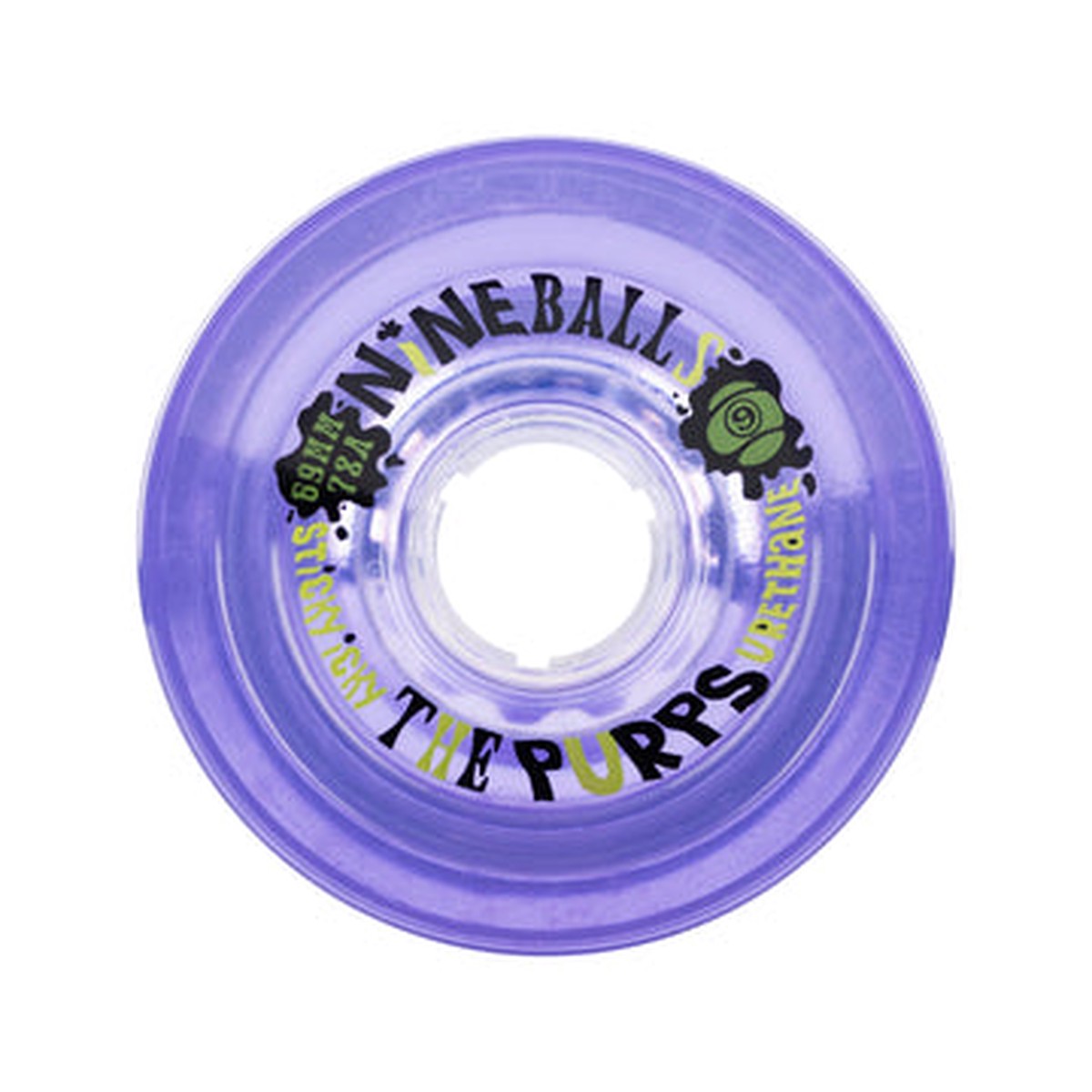 Sector Nine Nineballs Purple 69mm 78a Cruiser Skateboard Wheels - Default Title