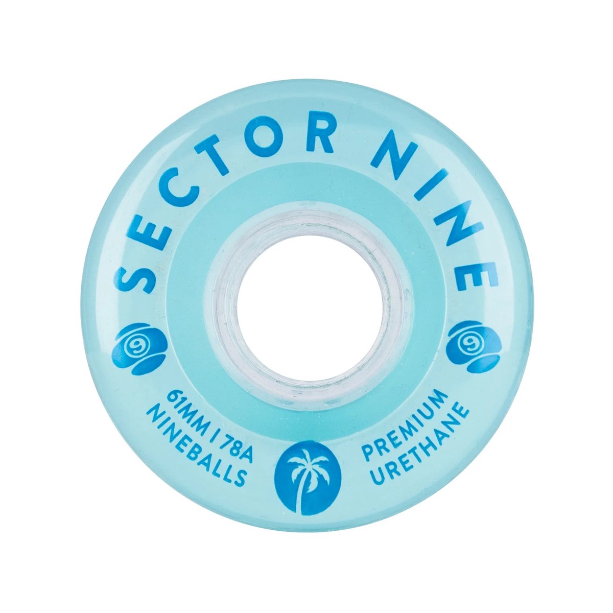 Sector Nine Nineballs Sky Blue 61mm 78a Cruiser Skateboard Wheels - Default Title