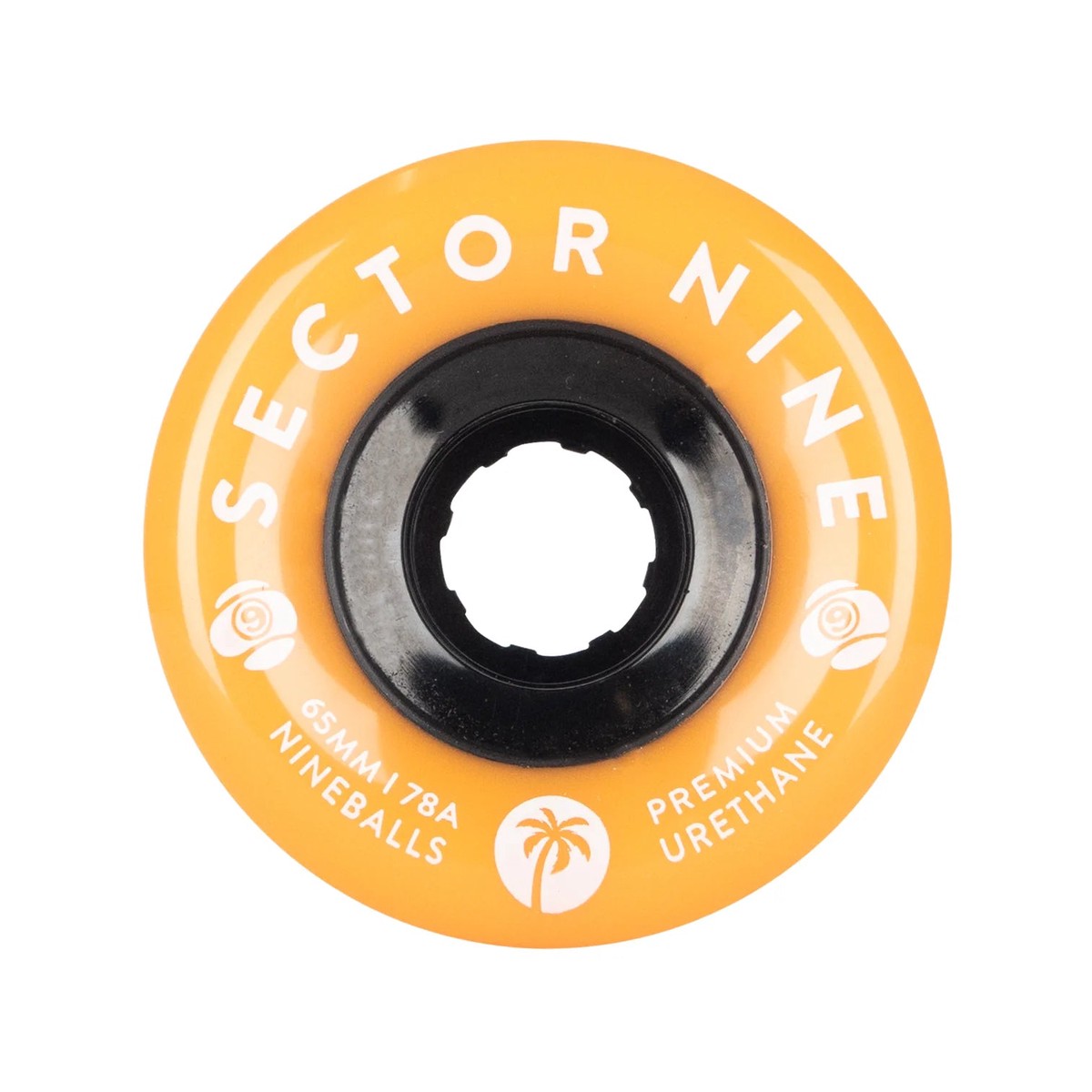 Sector Nine Nineballs Tangerine 65mm 78a Cruiser Skateboard Wheels - Default Title