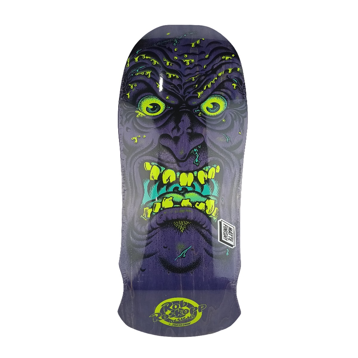 Santa Cruz Rob Roskopp Face Purple Size 9.5" Shaped Skateboard Deck 2012 Reissue - 9.5"