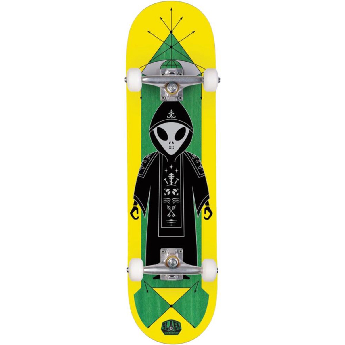Alien Workshop High Priest 8.25" Yellow Skateboard - Default Title