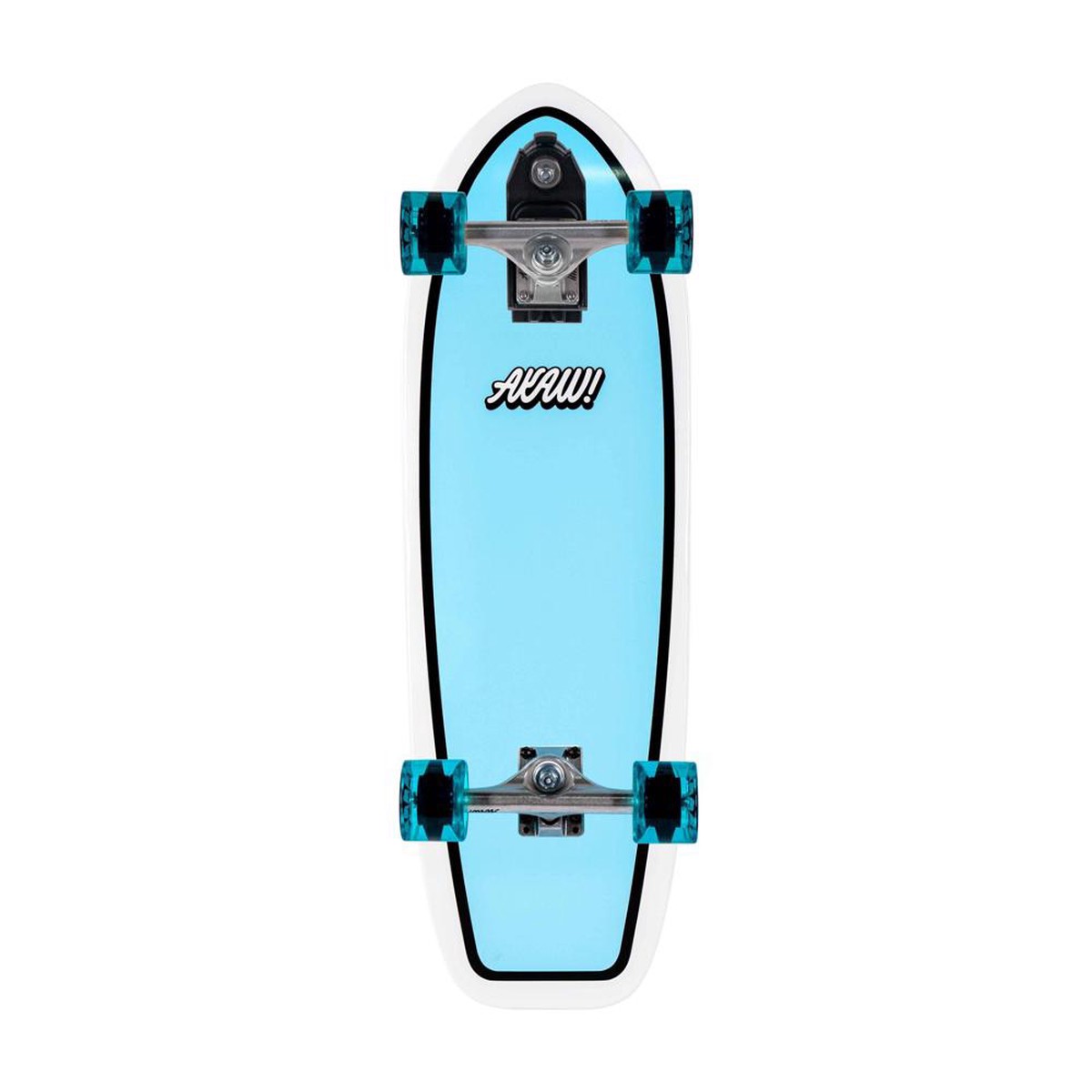 AKAW! Splitwave Blue 30" Surfskate Longboard - Default Title