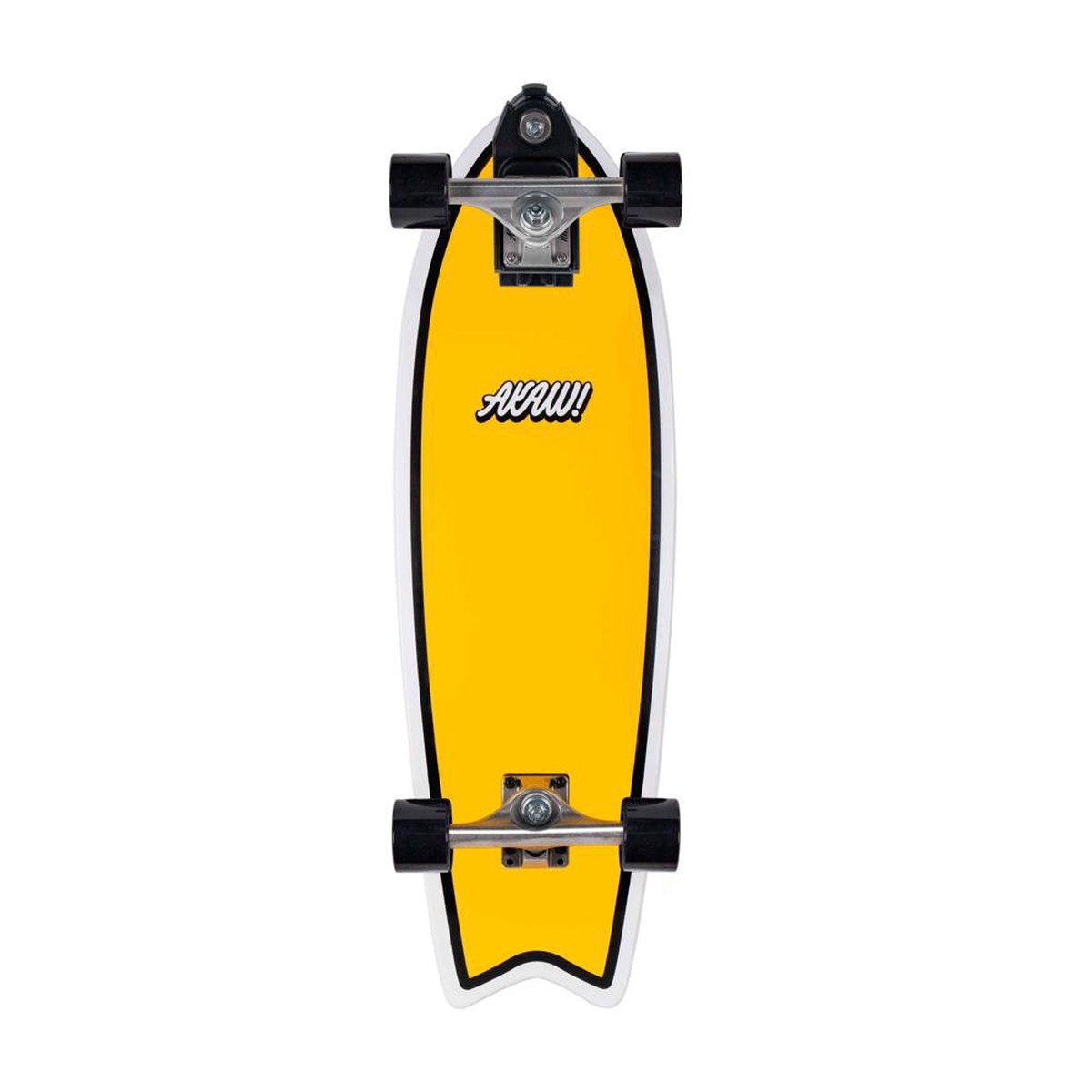 AKAW! Splitwave Yellow 30" Surfskate Longboard - Default Title