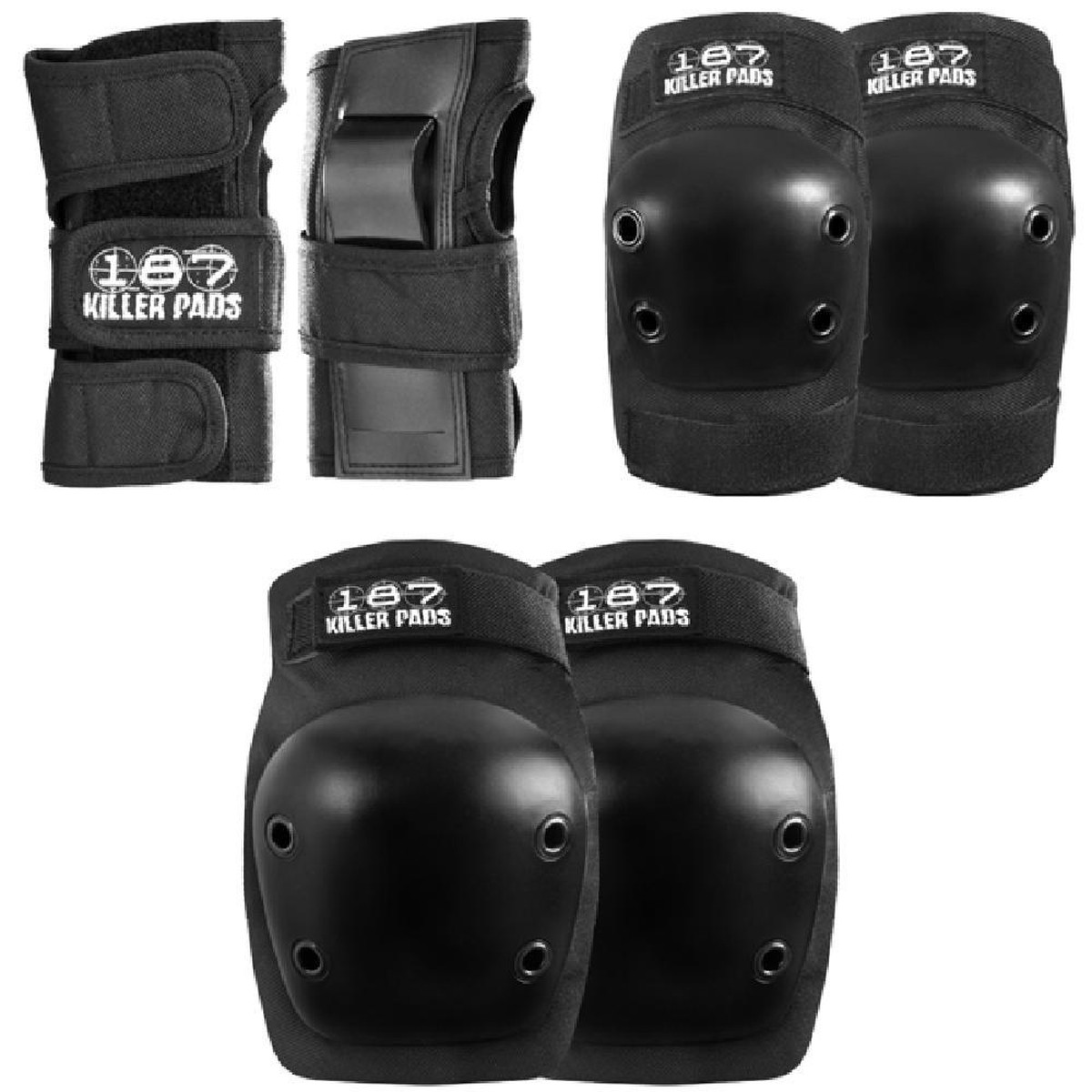 187 6-Pack Pad Set Jr-Black - Default Title