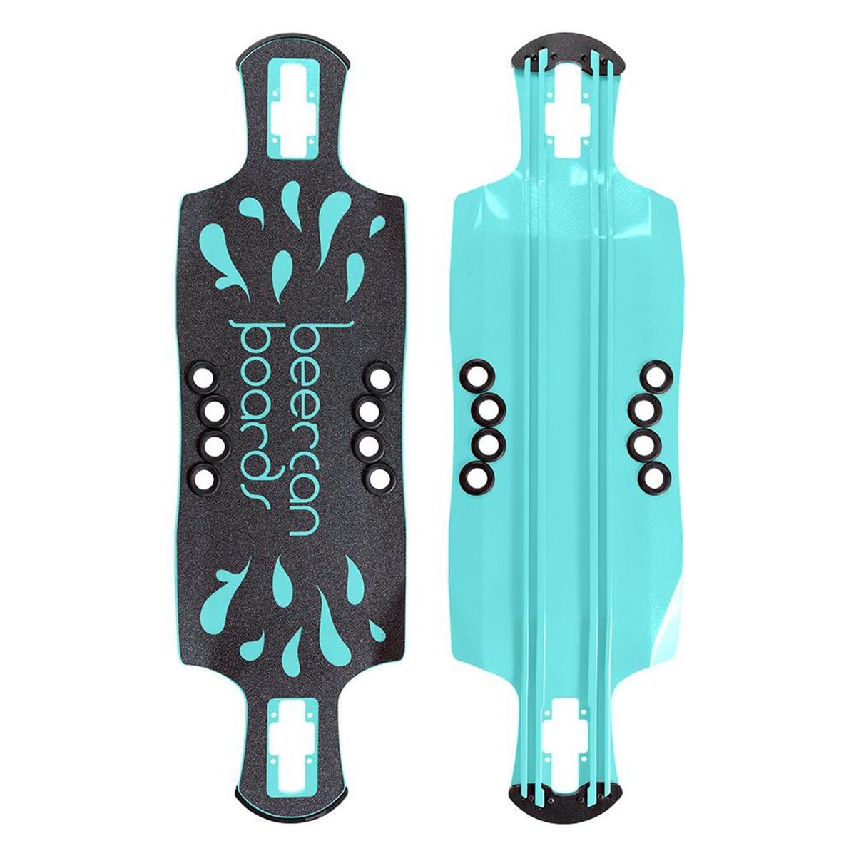 Beercan Sea Foam Green 35" Oat Soda Drop Through Deck - Deck with skate tool