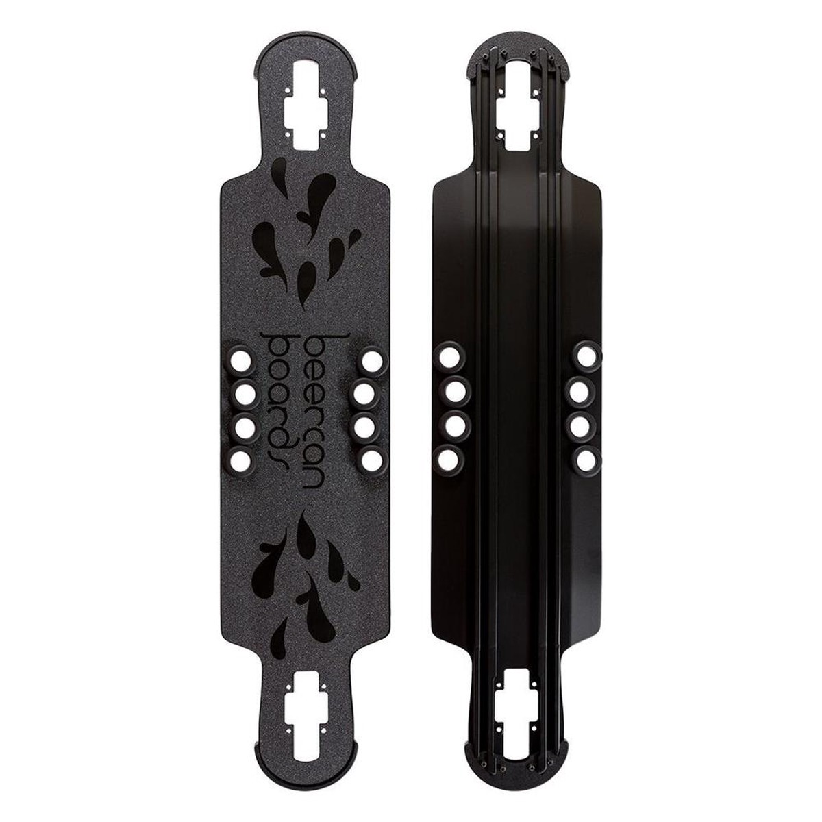 Beercan Black 38" Hoke Drop Through Deck - Deck with skate tool