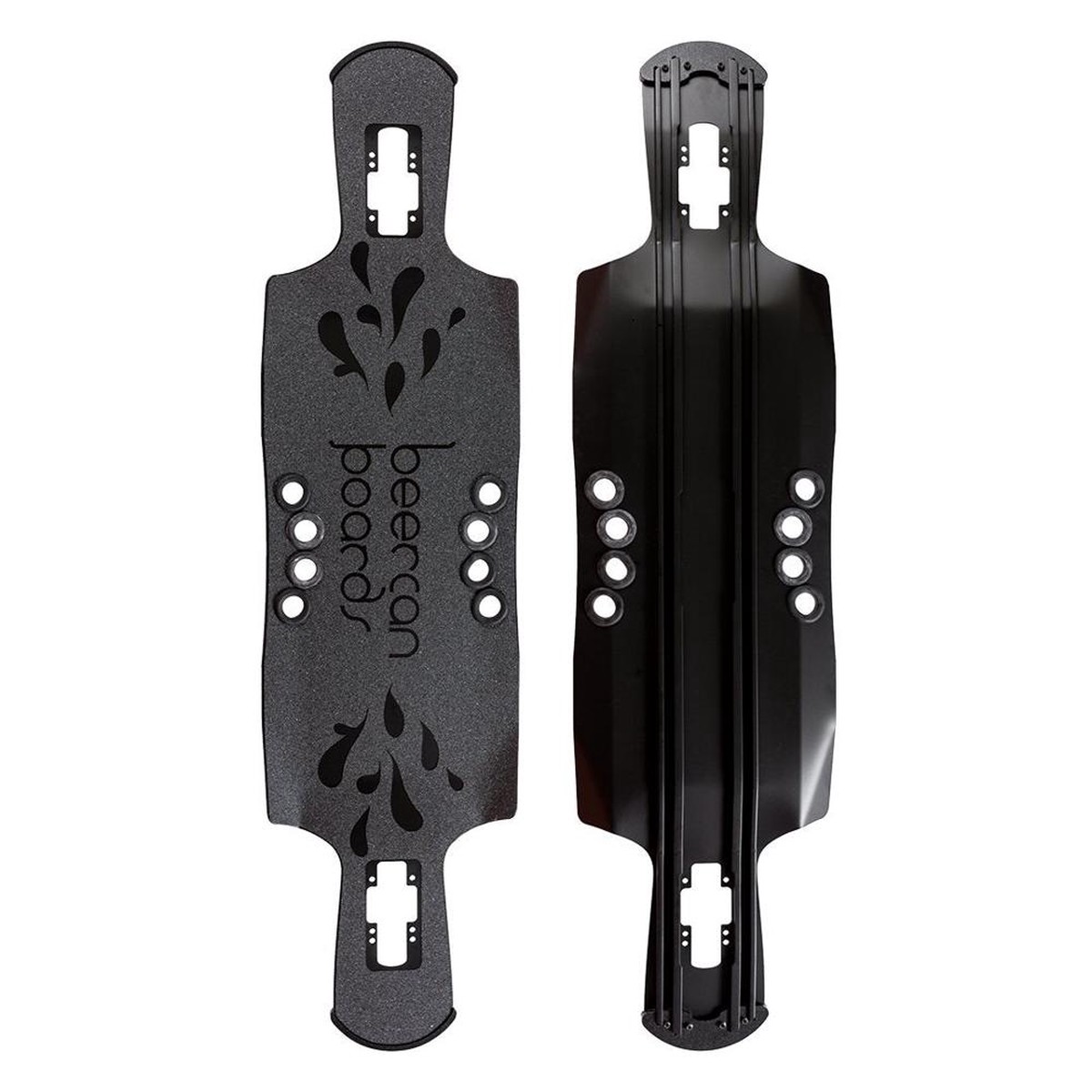 Beercan Black 40" Kegger Drop Through Deck - Deck with skate tool