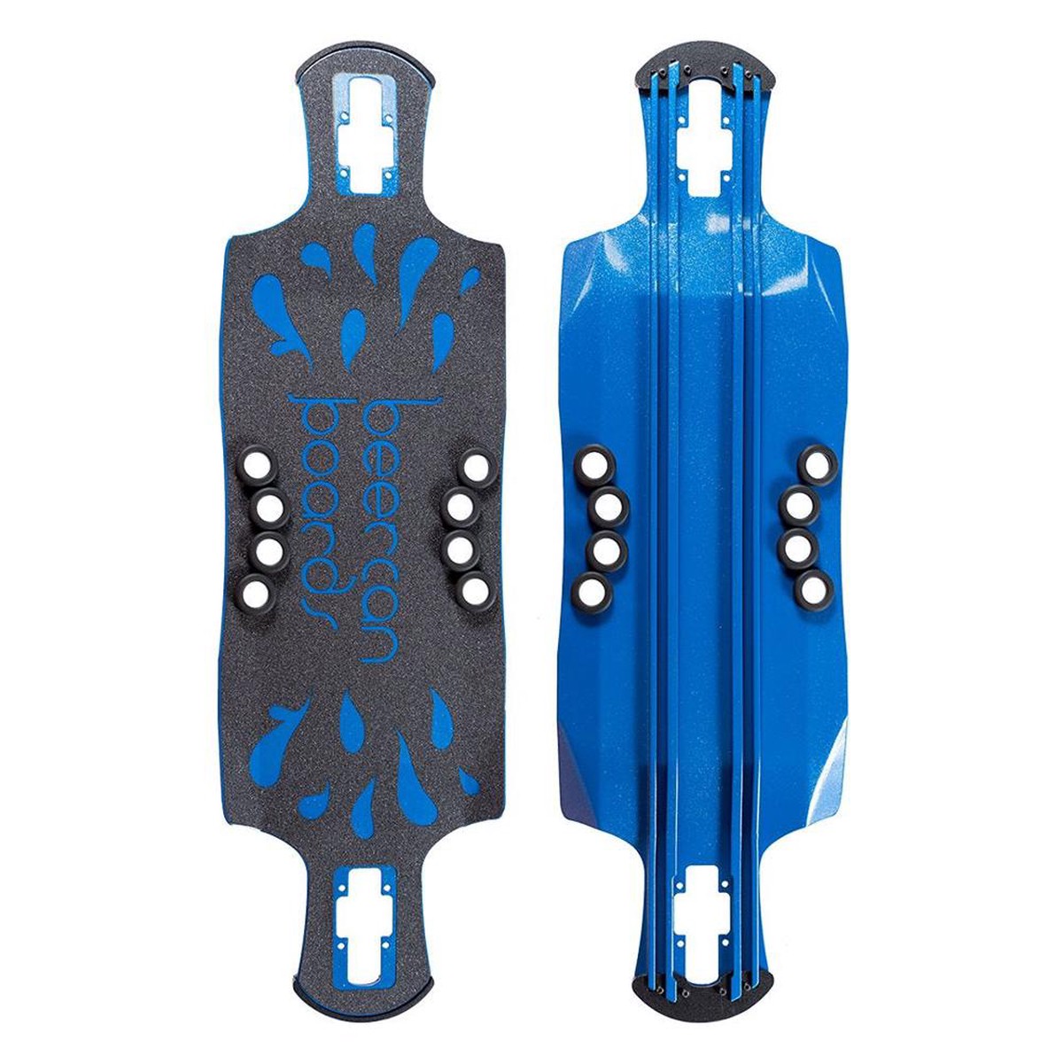 Beercan Blue 35" Oat Soda Drop Through Deck - Deck with skate tool
