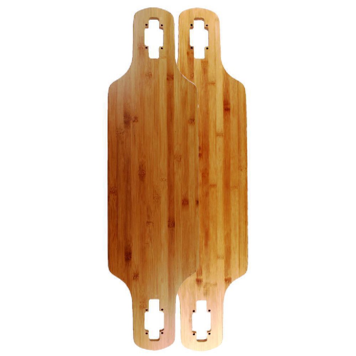 Bamboo Blank Drop Through 36" Longboard Deck - Deck with skate tool