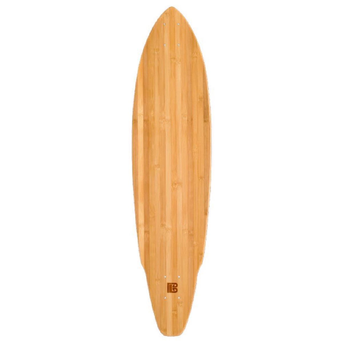 Bamboo Square Tail Blank 38" Longboard Deck - Deck with skate tool