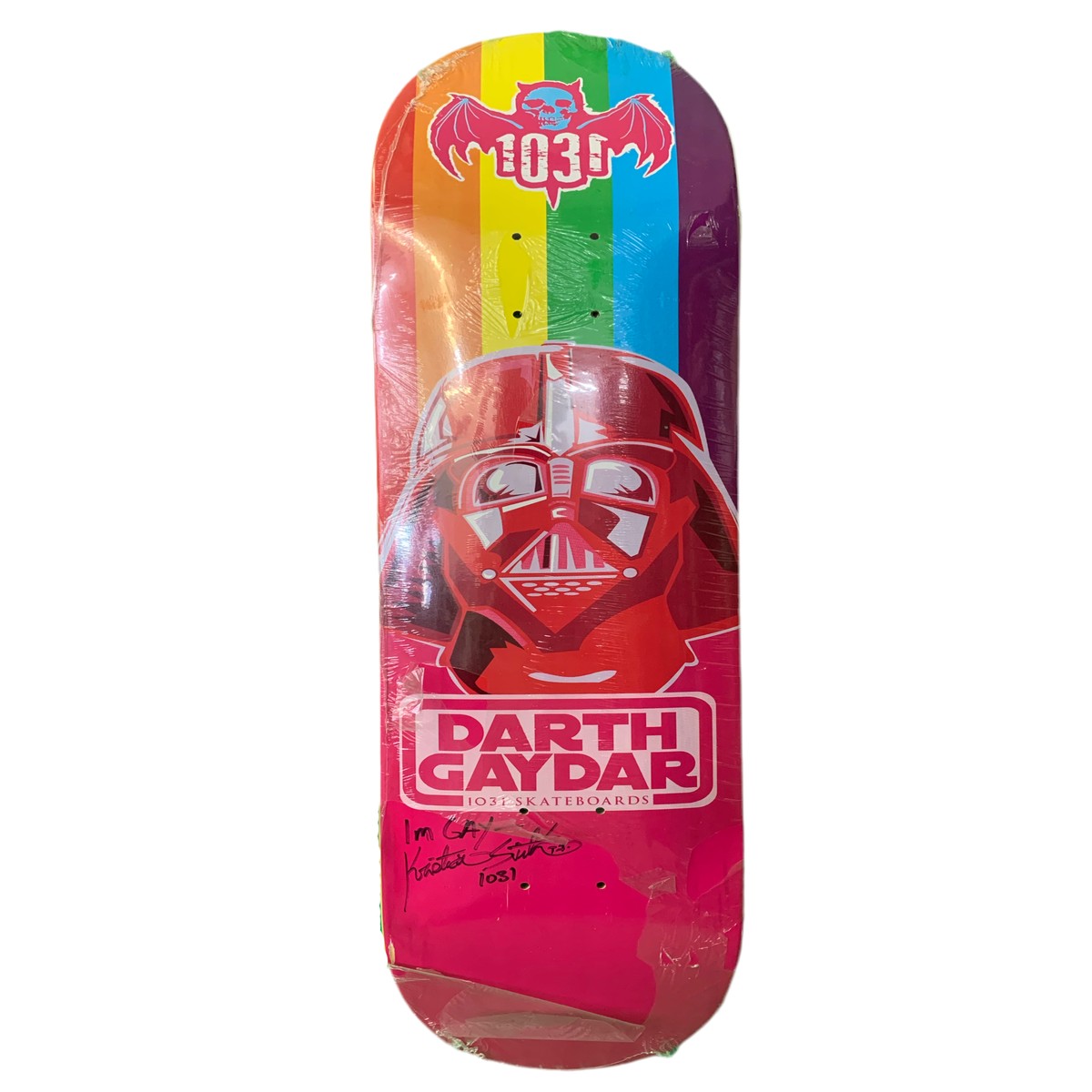 1031 Darth Gaydar Khristian Svitak Signed 8" Classic Skateboard Deck - Default Title