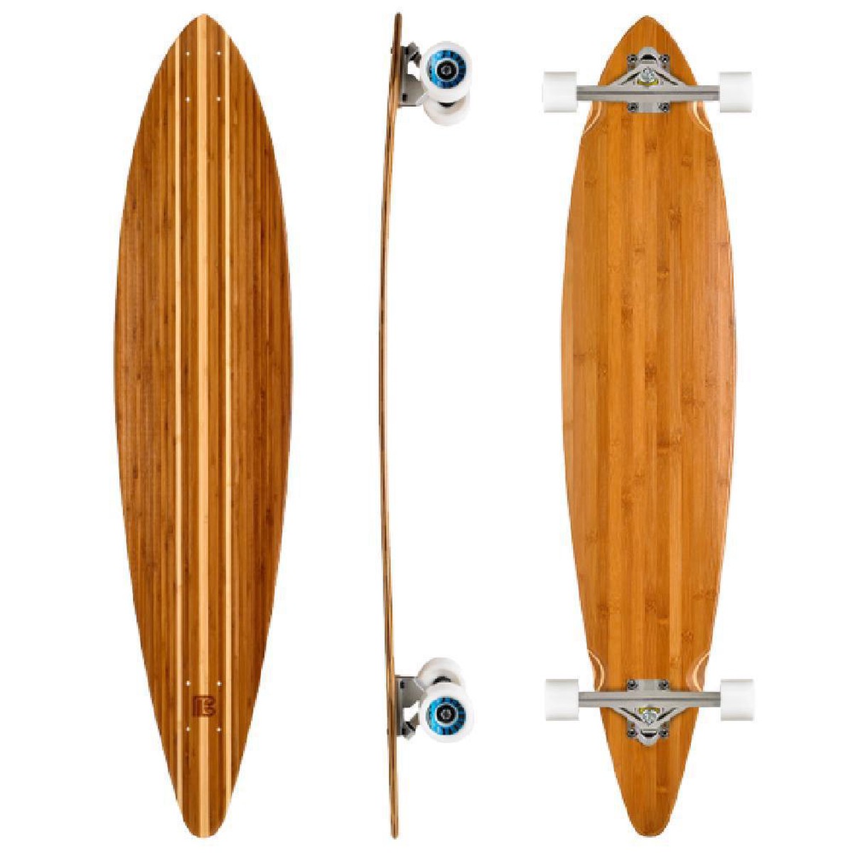Bamboo Pintail 44" Longboard - Complete with skate tool