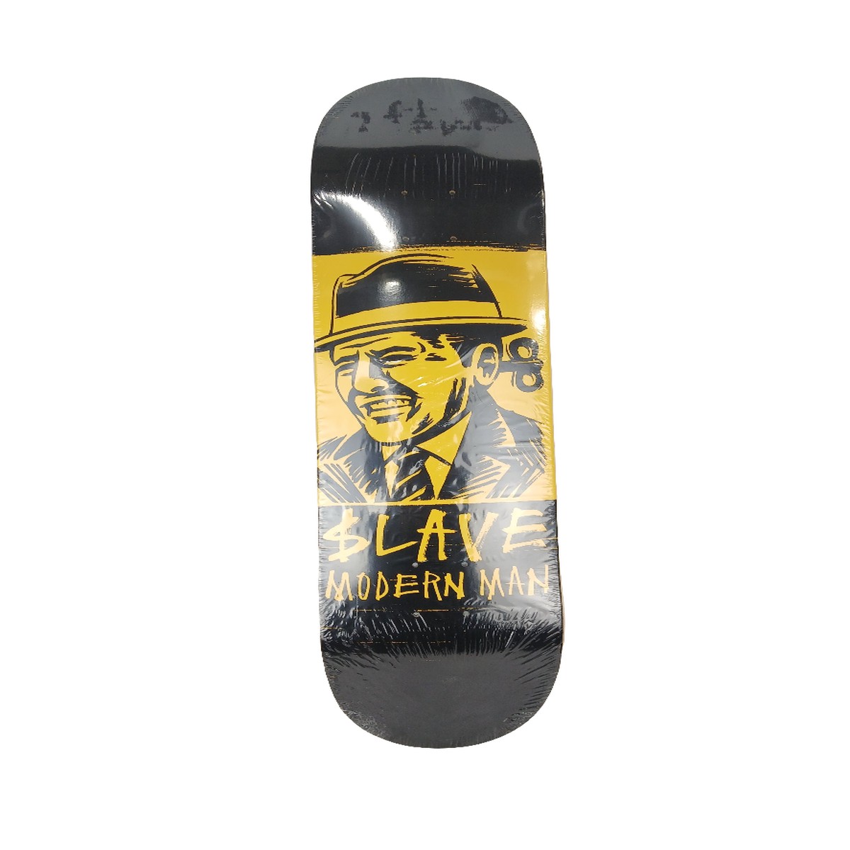 $lave Modern Man Black Yellow Size 8.25" Vintage NOS Deck - 8.25"