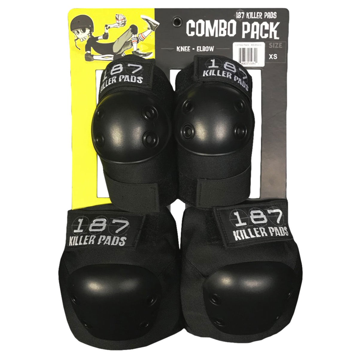187 Combo Pack Pads - Black - LG/XL