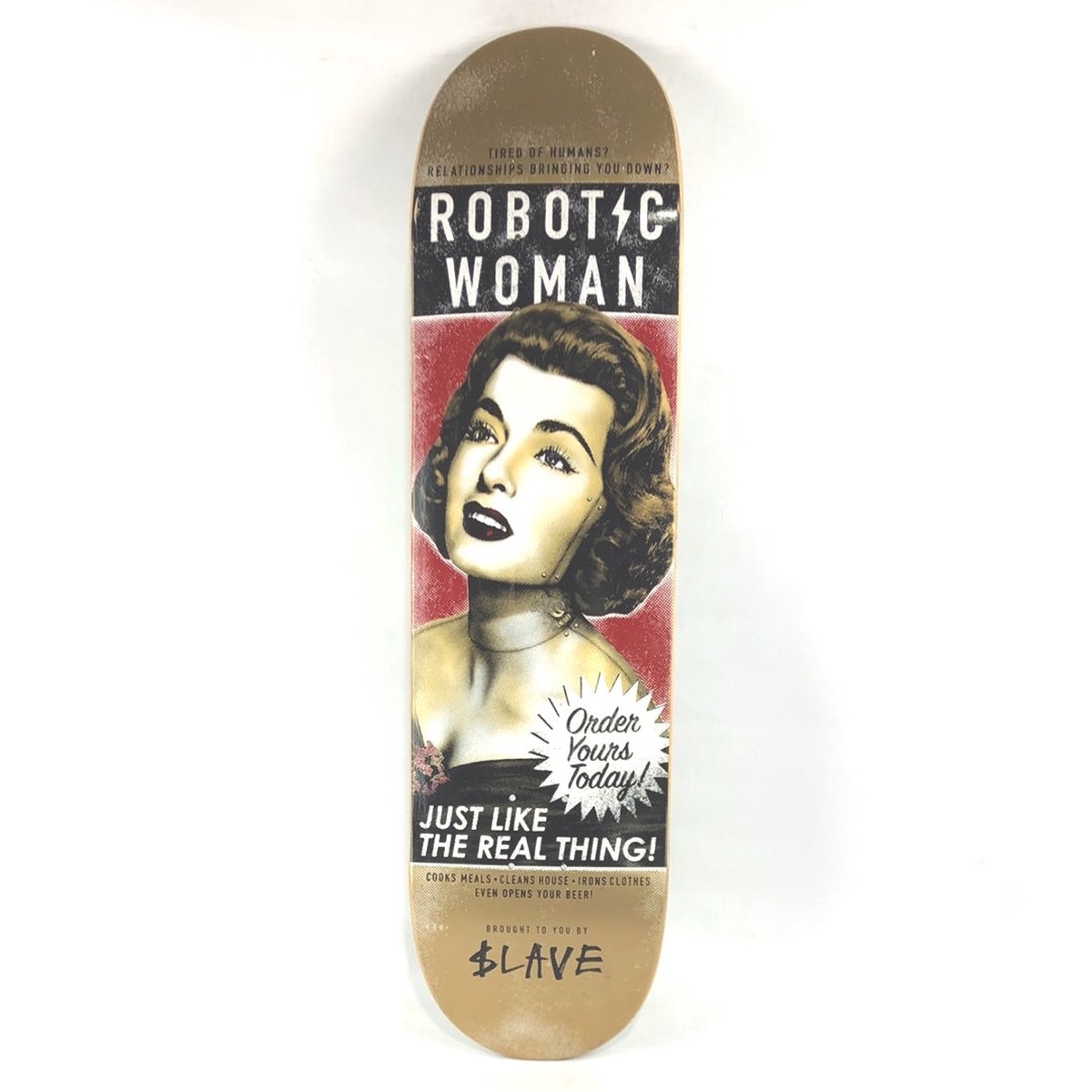 $lave Robotic Woman Multi Color Size 8.0" Vintage NOS Deck - 8.0"